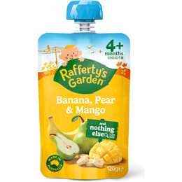 Banana Pear & Mango Baby Food Puree Pouch 4+ Months