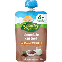 Rafferty's Garden Food 6 Months Chocolate Custard 120g