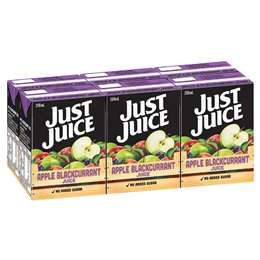 Woolworths Apple & Blackcurrant Juice 6x250ml | Woolworths