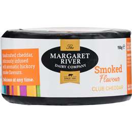 The Margaret River Dairy Company Smoked Flavoured Club Cheddar Cheese 150g