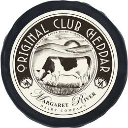 The Margaret River Dairy Company Original Club Cheddar Cheese 150g