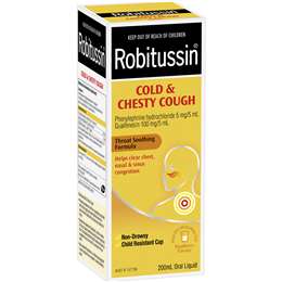 Cold & Chesty Cough Liquid Raspberry