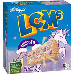 LCMs Unicorn Rice Bubbles Snack Bars