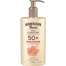 Hawaiian Tropic SPF 50+ Silk Hydration Sunscreen Lotion 400mL