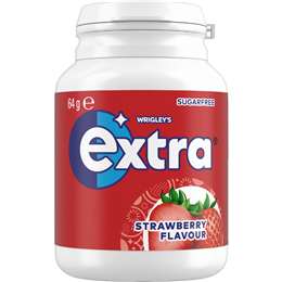 Strawberry Sugar Free Chewing Gum Bottle