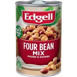Four Bean Mix Picked & Soaked Canned Legumes