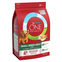 Purina One Small Adult Dry Dog Food Chicken 2.5kg