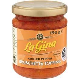 Grilled Pepper Bruschetta Topping