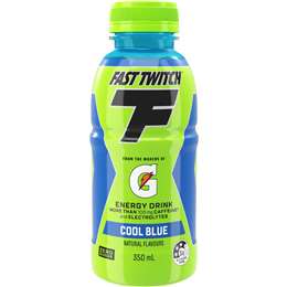 Gatorade Fast Twitch Energy Drink Cool Blue 350mL