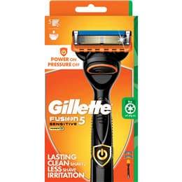 Fusion 5 Sensitive Power Razor Handle With 2 Blades