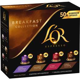 Breakfast Collection Coffee Pods Nespresso Compatible