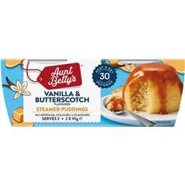 Steamed Puddings Vanilla & Butterscotch