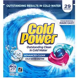 Cold Power Advanced Clean Laundry Capsules 29 pack