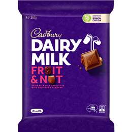 Dairy Milk Large Fruit & Nut Chocolate Block