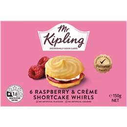 Raspberry & Creme Shortcake Whirls