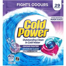 Cold Power Odour Fighter Laundry Capsules 29 pack