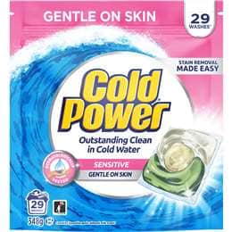 Cold Power Sensitive Clean Laundry Capsules 29 pack