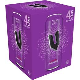 Energy Drink Grape Burst Cans