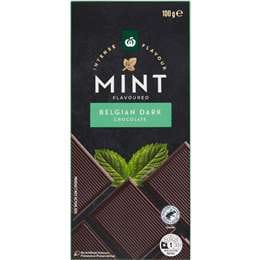 Belgian Dark Chocolate Block Mint Flavoured