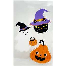 Halloween Window Gel Cling Characters each