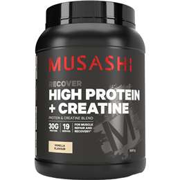 Musashi High Protein + Creatine Vanilla Flavour 900g