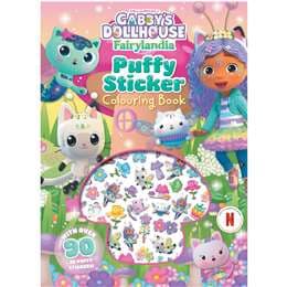 Fairylandia Puffy Sticker Colouring Book