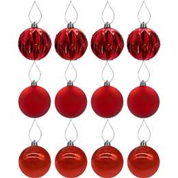 60mm Baubles Red