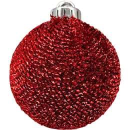 Baubles 80mm Red