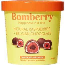 Milk & White Chocolate Raspberries