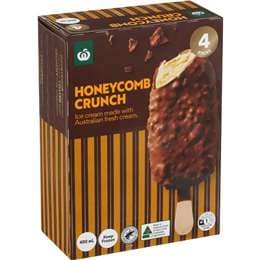 Honeycomb Crunch Ice Cream Sticks