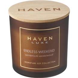 Luxe Wood Wick Soy Candle Endless Week