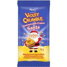 Violet Crumble Honeycomb Cream Santa