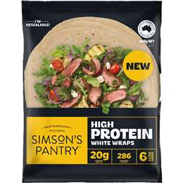 High Protein White Wraps
