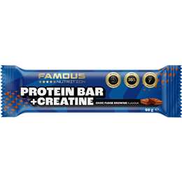 Famous Nutrition Protein Bar & Creatine Choc Fudge Brownie