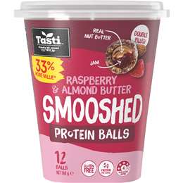 Smooshed Protein Balls Raspberry & Almond Butter