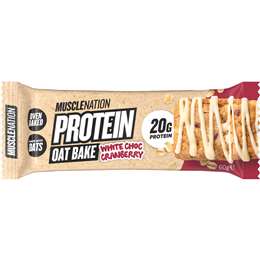 Muscle Nation Protein Oat Bake White Choc Cranberry