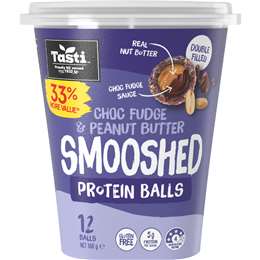 Smooshed Protein Balls Choc Fudge & Peanut Butter