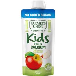 Kids Greek Style Yoghurt Pouch Apple