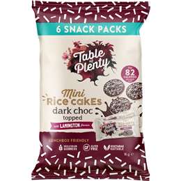 Mini Rice Cakes Dark Choc Lamington Snack