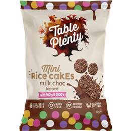 Table of Plenty Mini Rice Cakes Milk Choc 100s & 1000s 60g