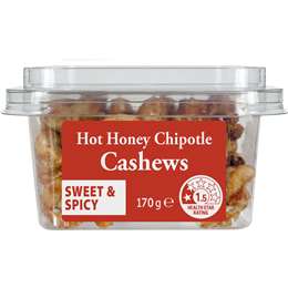 Hot Honey Chipotle Cashews Snack Pot 170g