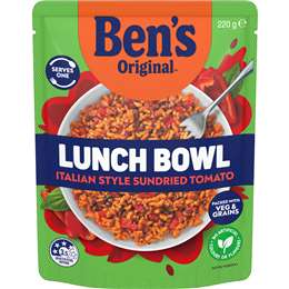 Ben's Original Lunch Bowl Italian Style Sundried Tomato 220g