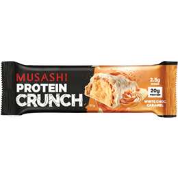 Musashi Protein Crunch Bar White Choc Caramel
