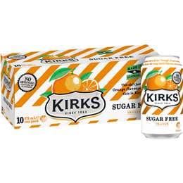 Zero Sugar Orange Soft Drink Cans