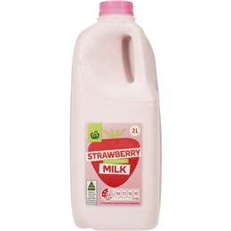 Woolworths Strawberry Flavoured Milk 2l