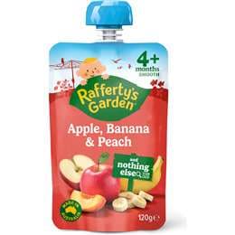 Baby Food Pouch Apple Banana & Peach 4+ Months