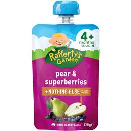 Baby Food Pouch Pear & Superberries 4+ Months