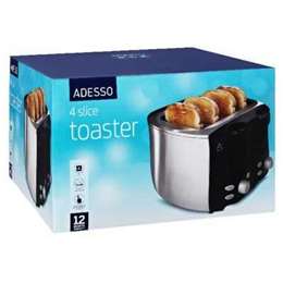 Adesso Appliance Stainless Steel Toaster 4 Slce