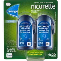 Quit Smoking Regular Strength Cooldrops Lozenge Icy Mint