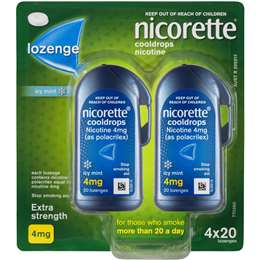 Quit Smoking Extra Strength Cooldrops Lozenge Icy Mint